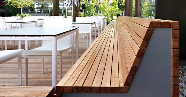 Außenanlage Cafeteria